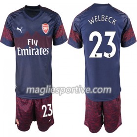 Completo Calcio Arsenal Danny Welbeck 23 Bambino Divisa Trasferta 2018/2019